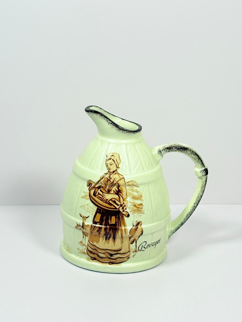 Vintage REC Castelroux France Ceramic Pitcher